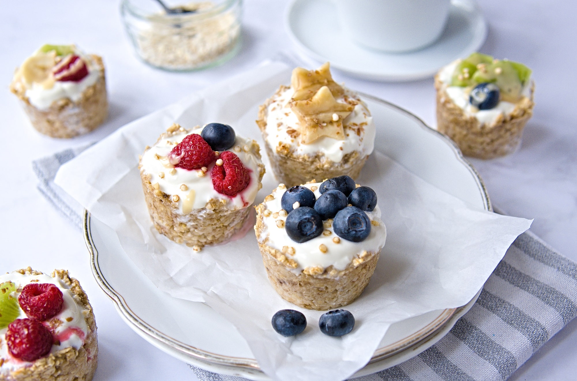 Gesunde Granola Cups ohne zusätzlichen Zucker fitlosophy.de