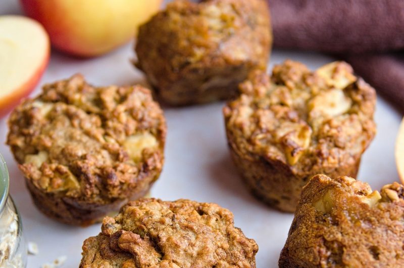 Apfel-Zimt-Frühstücksmuffins | zuckerfrei & vegan