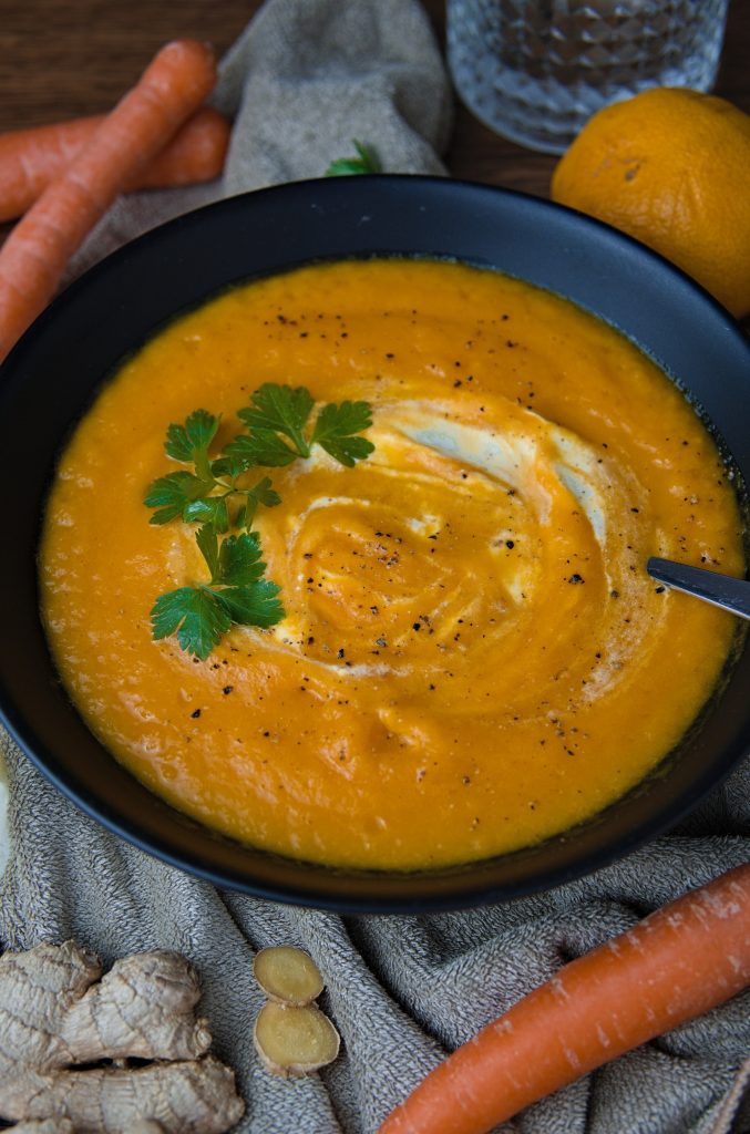 Karotten-Orangen-Ingwer Suppe